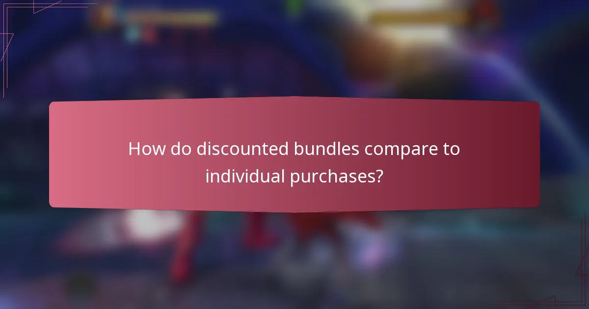 How do discounted bundles compare to individual purchases?